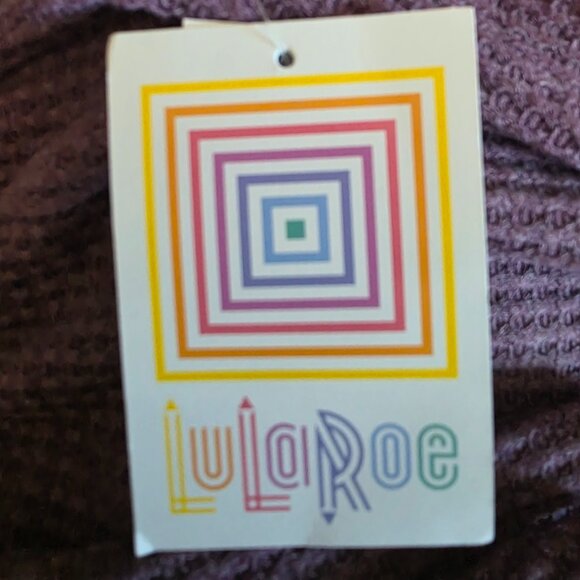 LuLaRoe Plum Ruffle Cici Dress NWT - Picture 2 of 8